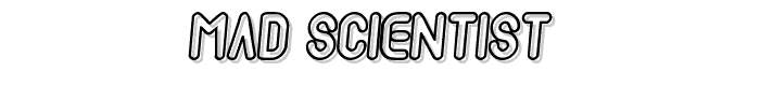 Mad scientist  font